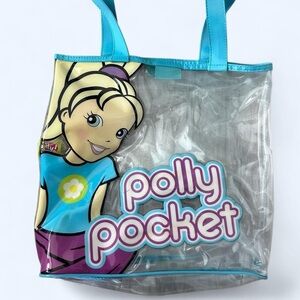 Vintage Y2K 2004 Polly Pocket Clear Tote Bag